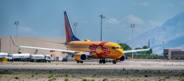 Boeing 737-800 (N8655D) - New Mexico One is one of many Southwest aircraft painted in the flags of the states it serves.  It began service in April of 1980.  This photo was shot on June 4, 2016.
