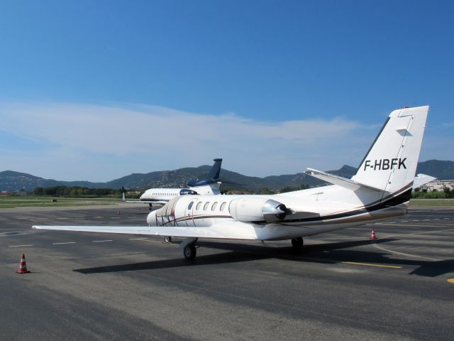 Cessna Citation II (F-HBFK) - At Cannes, France.