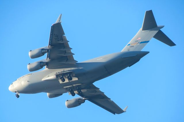 Boeing Globemaster III — - Turning for final approach to NZY.