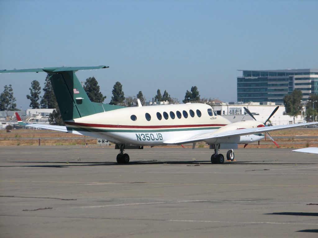 Beechcraft Super King Air 300 (N350JB) - On the ramp at Montgomery Field, San Diego.