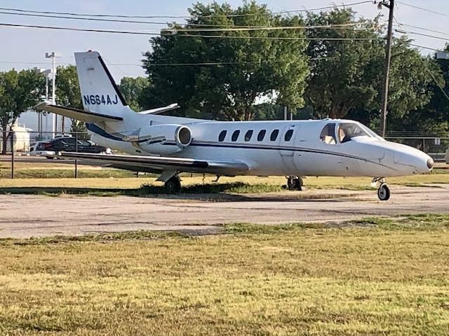 N664AJ — - off in the weeds. Hasnt flown in ten years. Leins, unpaids taxes, storage.