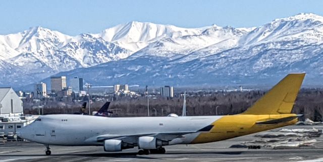 Boeing 747-400 (N498MC) - West side of N-S runway