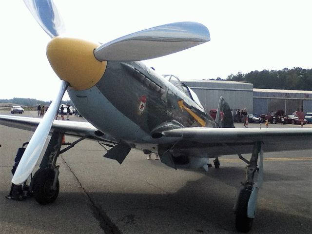 YAKOVLEV Yak-9 (N6373Y) - Yakovlev Yak-9U-M at Georgetown Wings & Wheels Air Show (GED) October 6, 2012