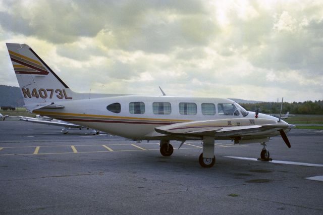 Piper Navajo (N4073L) - Queen City Airport in Allentown, PA. Summer of 1990.