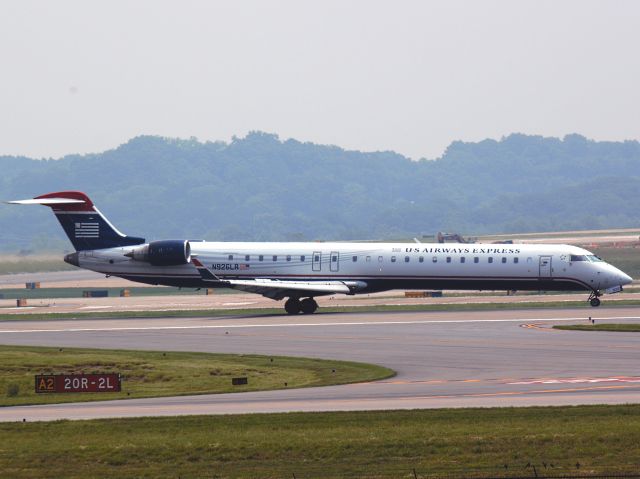 Canadair Regional Jet CRJ-900 (N926LR) - Landing on 20R on 5/19/2013