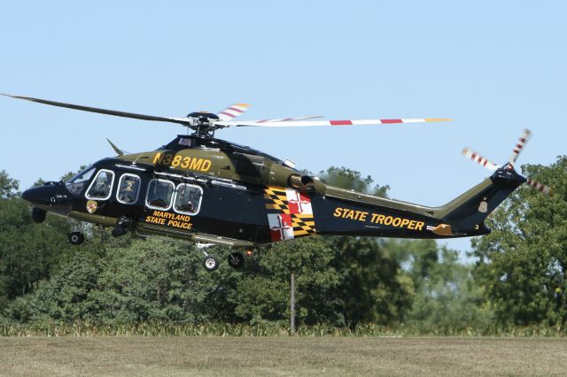 BELL-AGUSTA AB-139 (N383MD) - August 31, 2023 - arrived from Camp Springs to pick up 2 injured patients from 2 ambulances in Frederick