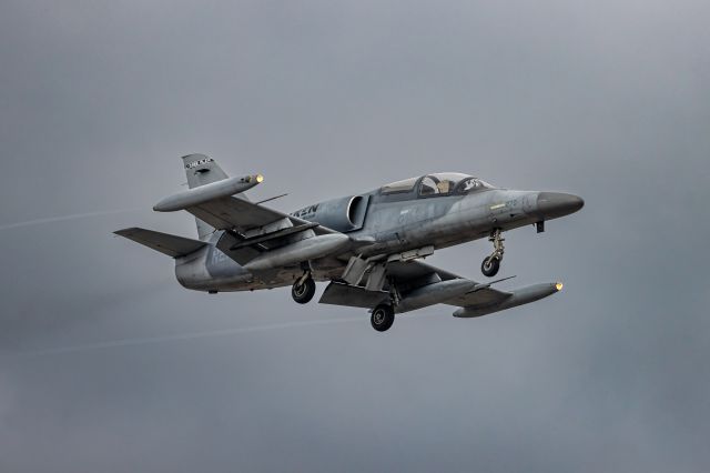 Aero L-159 (N270EM) - Draken International L-159 coming in for landing at Kelly Field after a sortie with the 149th