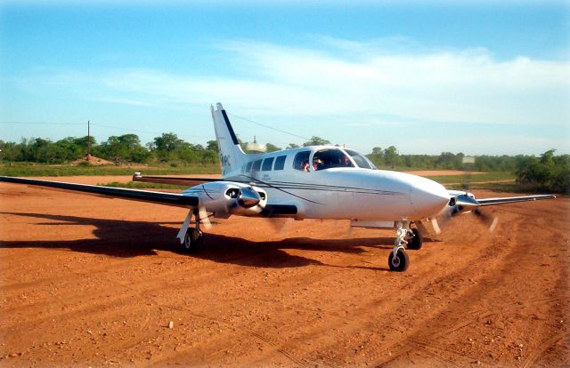 Cessna 402 (ZS-MPC) - At Ingwelala, South Africa