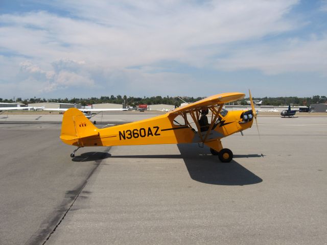 Piper L-21 Super Cub (N360AZ) - Taxiing at Fullerton