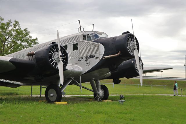 JUNKERS Ju-52/3m (D-ANOY) - 9/12/19 JU-52 displayed at the Besucherpark Flughafen, Munich