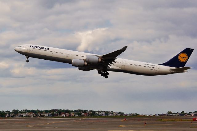 Airbus A340-600 (D-AIHF) - I love LH winglets @ KBOS Logan on FlightAware.Com !