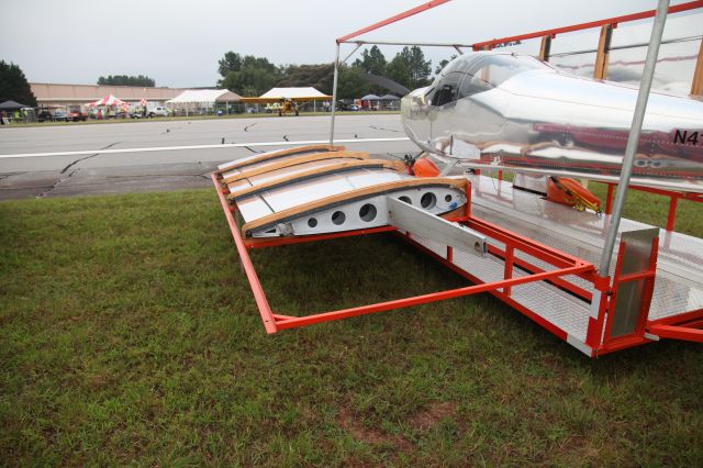 Beechcraft Baron (58) (N412DR) - Aircraft arrived ready to assemble and fly.  Looks like tab A goes onto slot A with the flaps pointing to the rear.  The event is the 2017 Cracker Fly In at KGVL.  