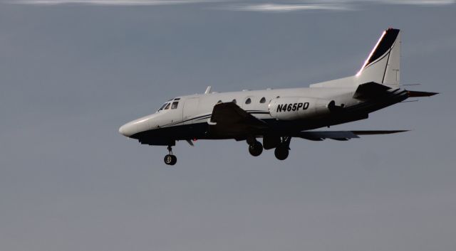 North American Sabreliner (N465PD) - On final is this 1980 North American Rockwell Sabre 65 from the WInter of 2020.