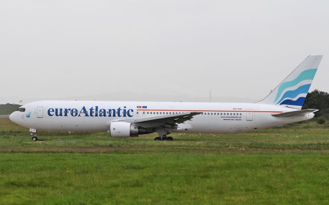 BOEING 767-300 (CS-TLO) - euroatlantic b767-383er cs-tlo dep shannon for lisbon 6/9/17.