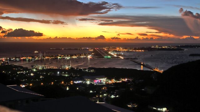 — — - Airport overview.br /View from Cole Bay hill.br /Happy new year!