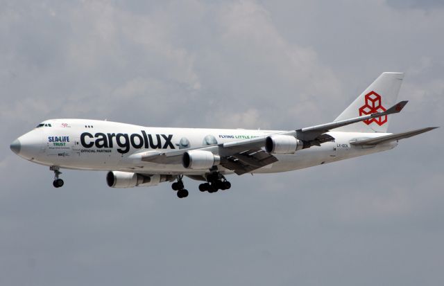 Boeing 747-400 (LX-ECV) - Cargolux / Boeing 747-4HQF(ER) / MSN 37303 / LX-ECV "Sea Life Trust / MMMX 07/2020