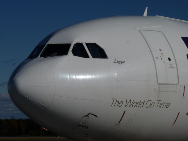 Airbus A310 — - lizzie on nose