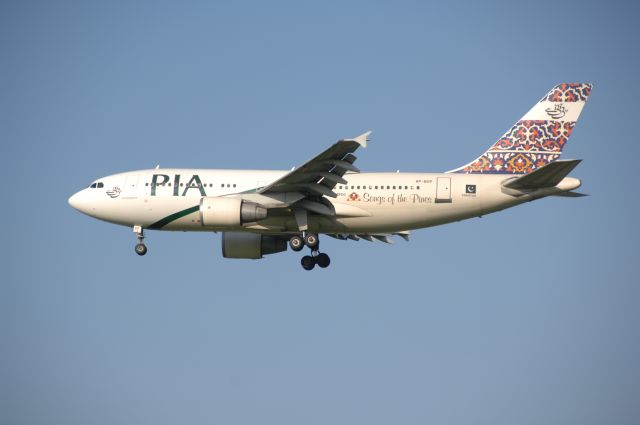 Airbus A310 (AP-BGP) - Final Approach to Narita Intl Airport R/W34L on 2008/8/22