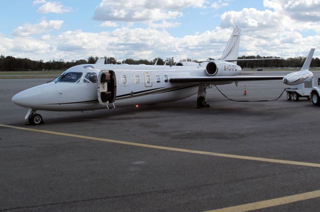 IAI 1124 Westwind (N404PG) - Wing tip tanks with integrated winglets.