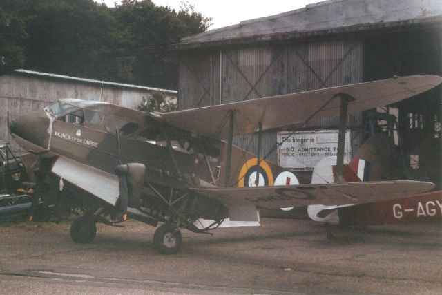 De Havilland Dragon Rapide (G-AHGD) - Seen here in Jul-89.br /br /Written off 30-Jun-91 near Audley End.