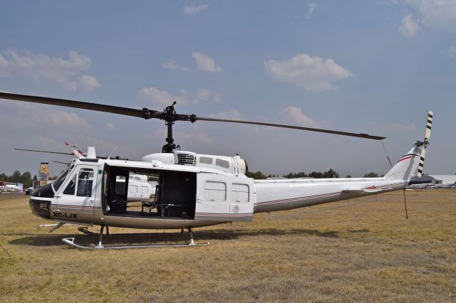 Bell UH-1V Iroquois (XC-LJK) - Bell UH-1H Iroquois XC-LJK MSN 13082 of "Fiscalia General de la Republica FGR" (Attorney General of Mexico) on display during the open day in trade show "FAMEX 2019" at Santa Lucia AB (04/2019).