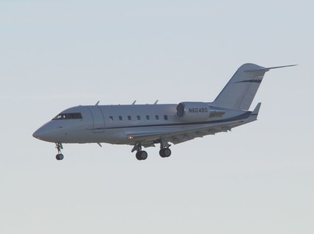 Canadair Challenger (N604BS) - 9 o clock in the morning . landing 04L