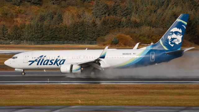 Boeing 737-800 (N546AS) - Alaska Airlines ASA/AS89 from Anchorage (PANC/ANC) on the first 738 that Alaska ever got.br /Codeshare: HA6113 br /Photo date: 10/13/24br /Upload date: 11/1/24