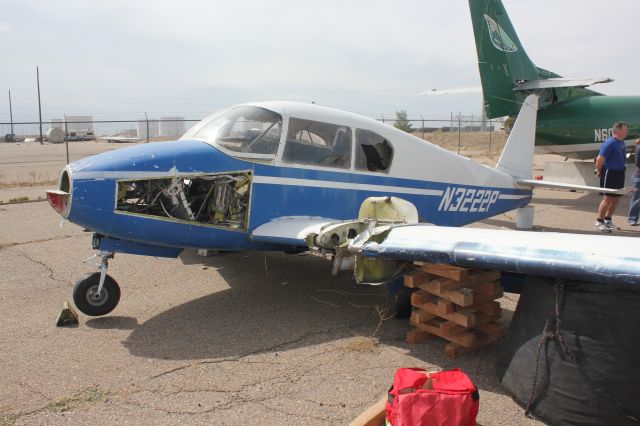 Beechcraft Bonanza (36) (N3222P) - End of the line for this early model Piper Apache.  Parked out at the Denver Fire Academy at DIA and used for rescue training.