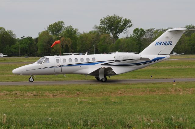 Cessna Citation CJ3 (N816BL) - Leaving for short flight from Manassas, VA to Teterboro, NJ