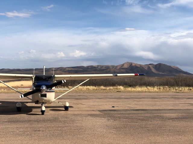 Cessna Skylane (N8876X) - On the ramp, Van Horn TX