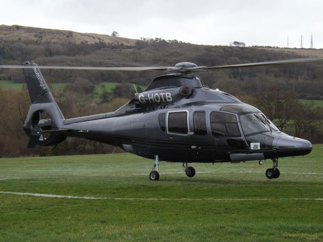 G-HOTB — - Arriving at Cheltenham helipad with pax for the Cheltenham gold cup.