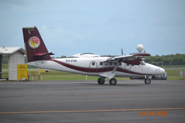 De Havilland Canada Twin Otter (VH-FIW) - VH-FIW is currently registered to Air Fleet Management.br /br /Sale pending to Maldives.br /br /Photo today, 24 Jan 2022, after sucessful test flight