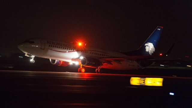 Boeing 737-700 (XA-ZAM) - Midnight take off from LAX (Los Angeles California USA) 