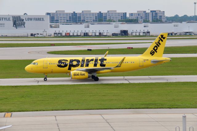 Airbus A320 (N651NK) - Flight 1668 from MCO (August 15th, 2018) 