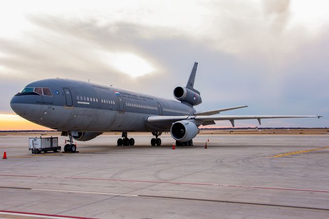 McDonnell Douglas DC-10 (T264) - Royal Netherlands Air Force KDC-10 "Prins Bernhard" making a very rare appearence to Dallas-Fort Worth International Airport Seen here parked on the F stands on the southwest side of the airport.