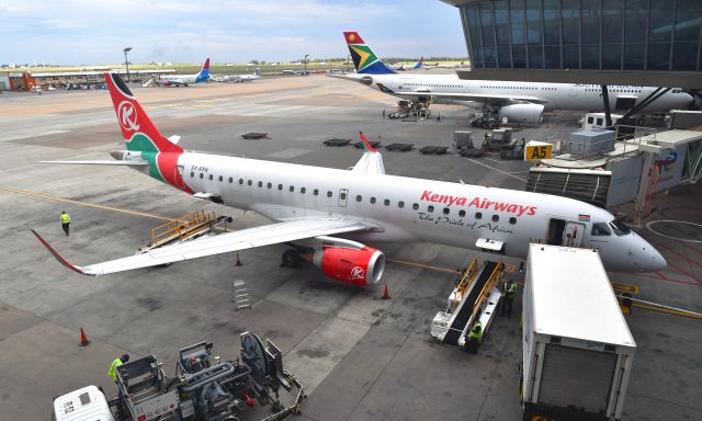 Embraer ERJ-190 (5Y-FFH) - Kenya Airways Embraer ERJ-190AR 5Y-FFH in Johannesburg 