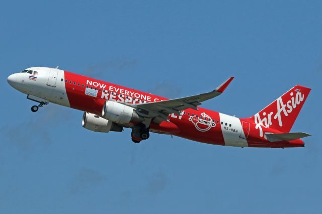 Airbus A320 (HS-BBH) - "Now Everyone Can Fly Responsibly" livery