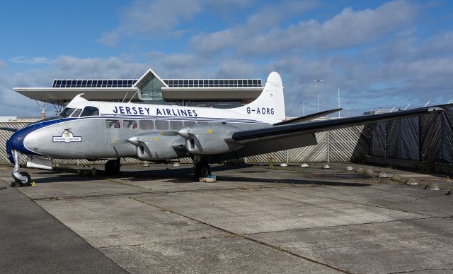 Hawker Siddeley Heron (G-AORG) - Stored awaiting preservation and to be put on displayed