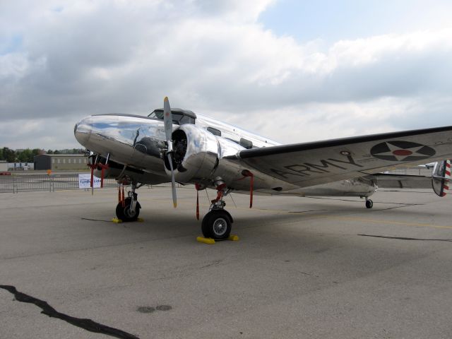 Lockheed L-12 Electra Junior (N93R) - On display at Fullerton Airport Day