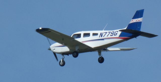 Piper Saratoga (N779G) - On short final is this 2019 Piper Saratoga Archer II PA-28-181 in the Spring of 2022.