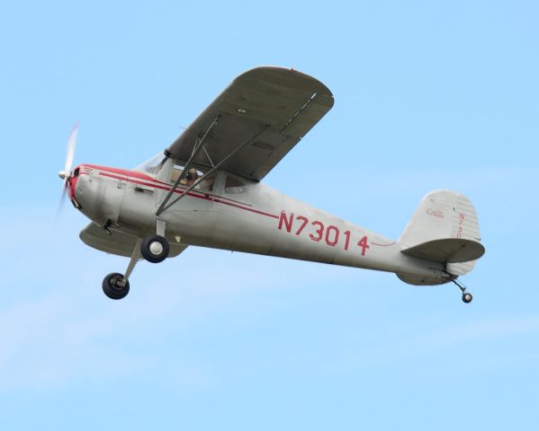 Cessna 140 (N73014) - Departing runway 26.  Still flying after all these years!