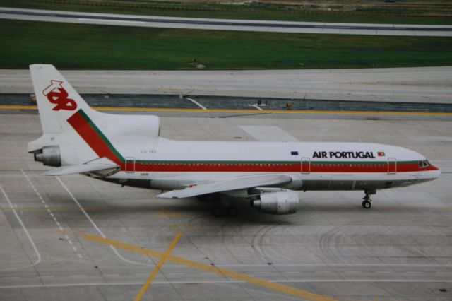 Lockheed L-1011 TriStar (CS-TEE) - A scanned film shot from atop Terminal One at YYZ