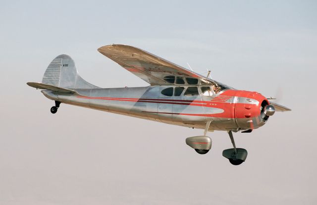 N195 — - A pretty Cessna 195 in flight somewhere over southern California.