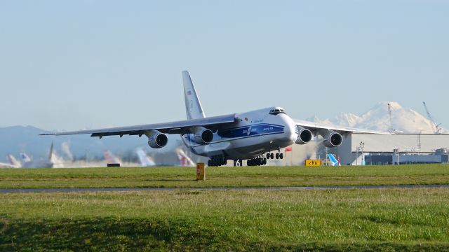 Antonov An-124 Ruslan (RA-82043) - VDA1033 on rotation from Rwy 16R for a flight to KIAD on 3/16/15. (ln 06-07 / cn 9773054155101).