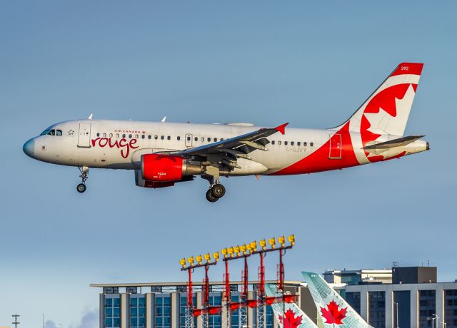 Airbus A319 (C-GJVY) - ROU1703 arrives from Deer Lake Regional (Newfoundland)