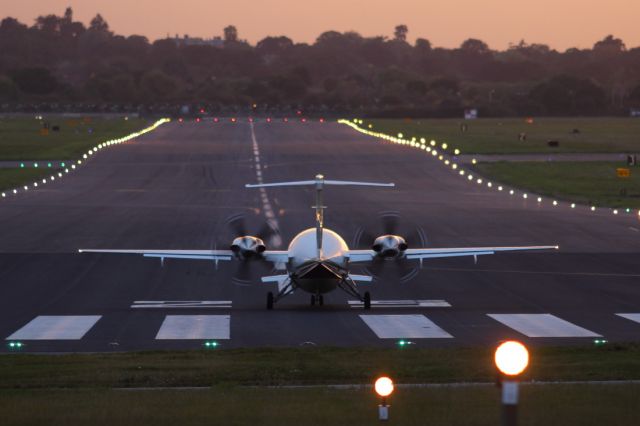 — — - The unmistakeable form of the Piaggio Avanti. Lined up on the runway at Northolt Airport ready for departure.