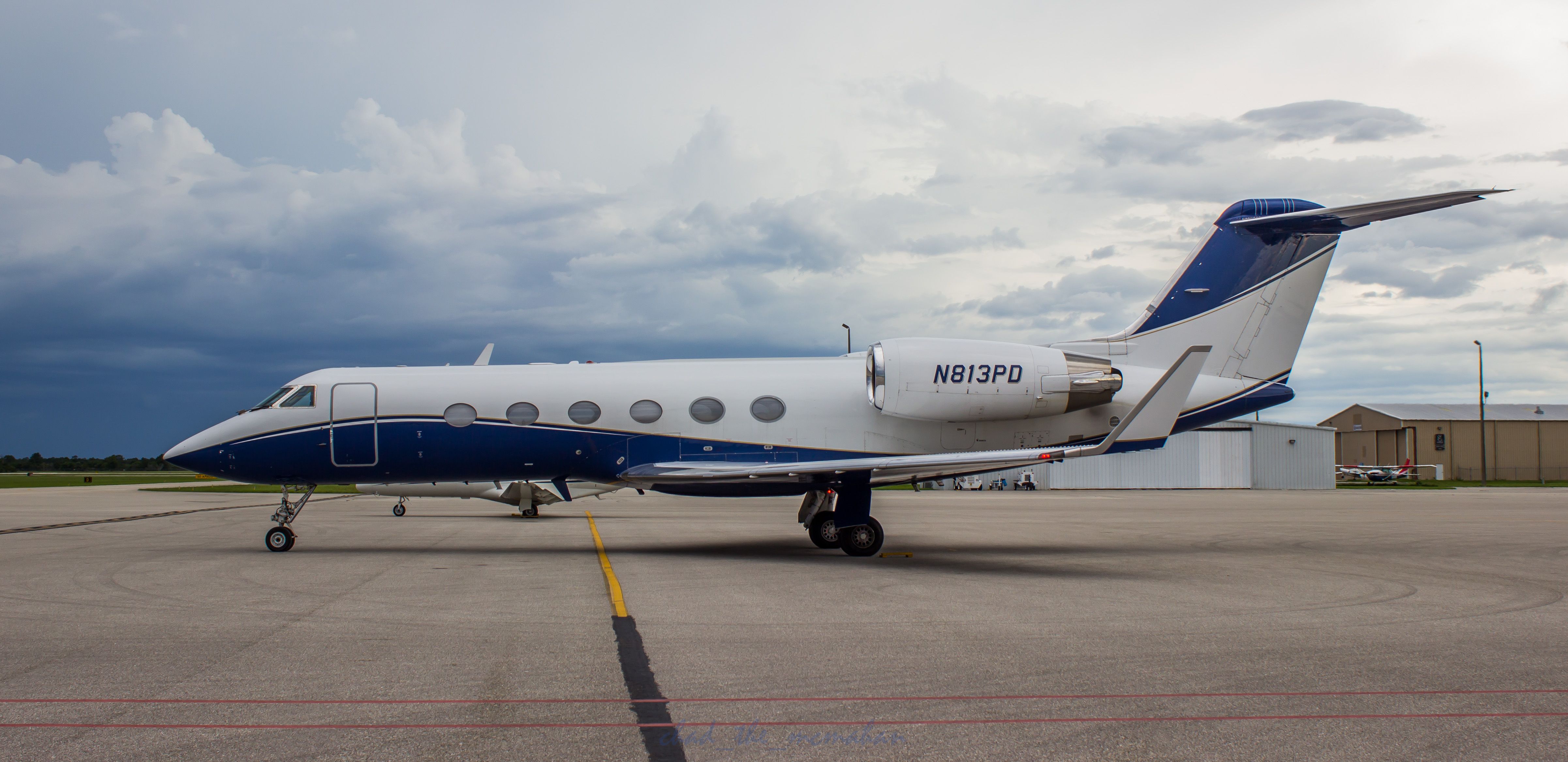 Gulfstream Aerospace Gulfstream IV (N813PD) - Matt leaving before the storm.