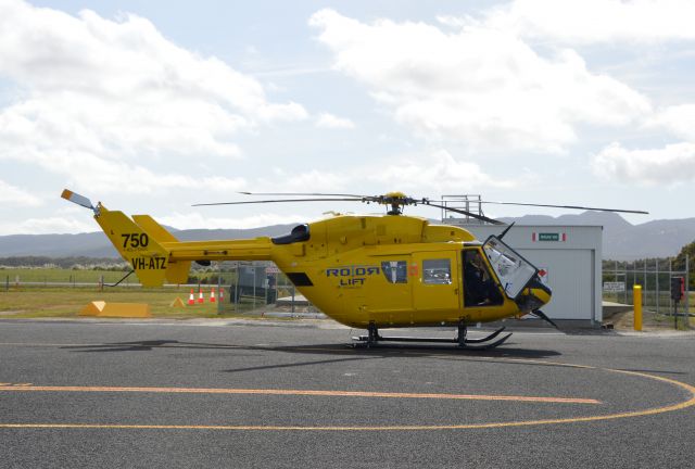 NUSANTARA NBK-117 (VH-ATZ) - Rotorlift BK on the way from Phillip Island to Hobart, at Flinders Island, Oct 2022