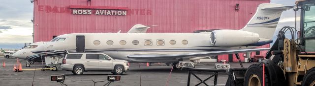 Gulfstream Aerospace Gulfstream IV (N968FA) - Ross Aviation apron, Anchorage International Airport