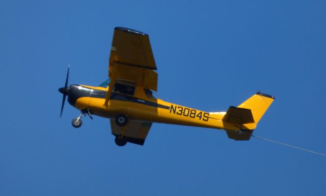 N3084S — - Shown here is a 1967 Cessna 150G off the coast of Monmouth NJ currently being used as a banner plane in the Summer of 2017. 